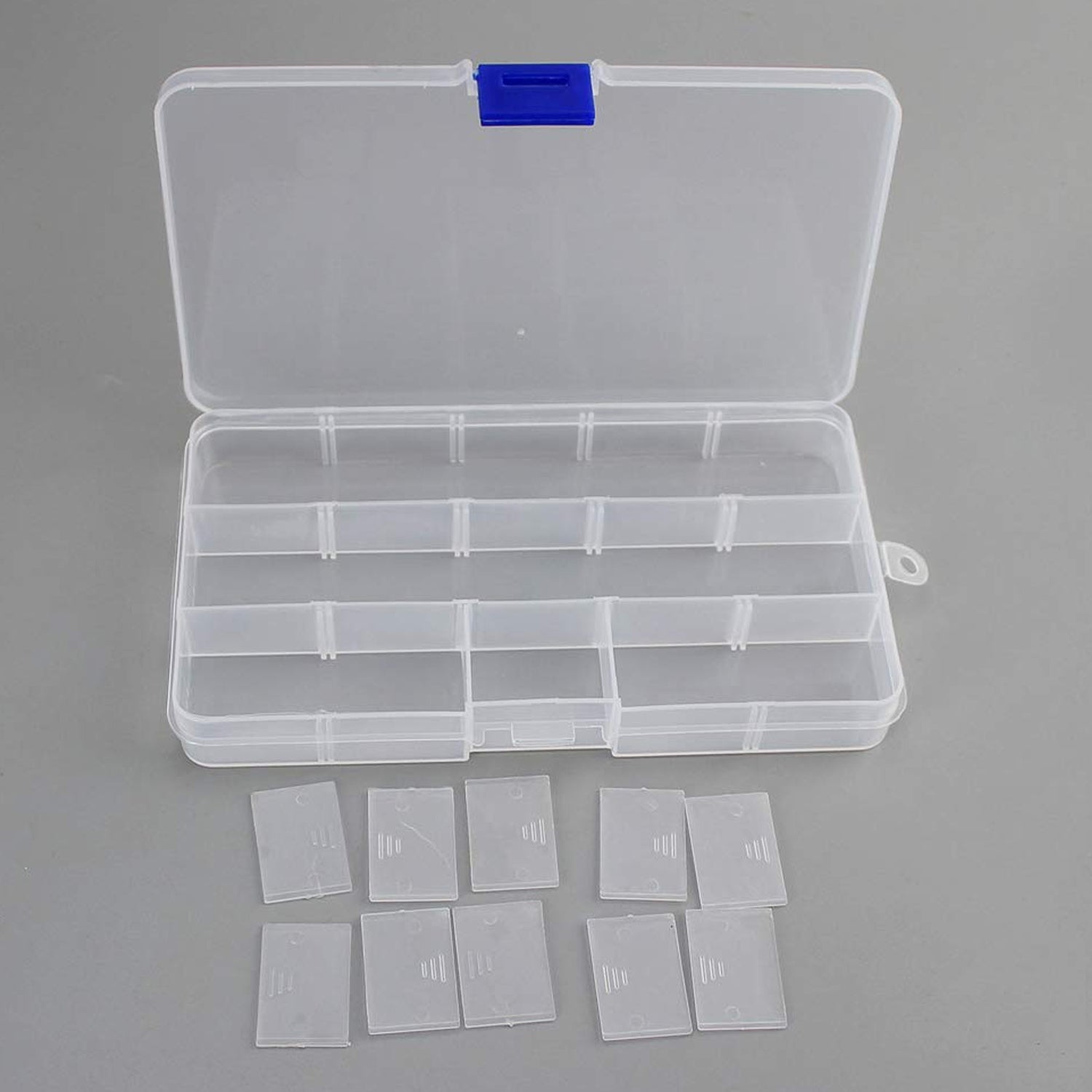12912 15 Grids Jewelry Organizer Plastic Jewelry Organizer Box Clear Jewelry Organizer Box Plastic Bead Organizers with Adjustable Dividers for Herbs Pills Bead, Jewelry, and Other Small Item (1 Pc) 12912 15 Grids Jewelry Organizer Plastic Jewelry Organizer Box Clear Jewelry Organizer Box Plastic Bead Organizers with Adjustable Dividers for Herbs Pills Bead, Jewelry, and Other Small Item (1 Pc)